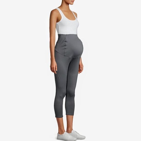 𝅺NWT Time and Tru Maternity Capri Leggings - Picture 1 of 7
